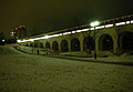 Ростокинский акведук зимним вечером