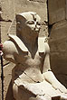 Карнакский храм. Фигура фараона.