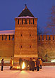 Крепость. Вечный огонь у башни Донец