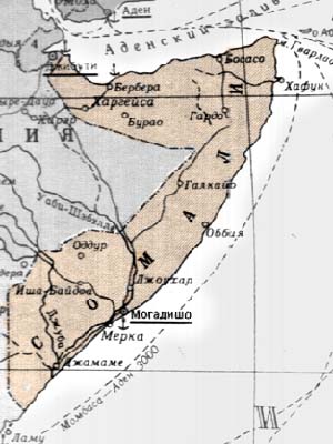 Карта Сомали